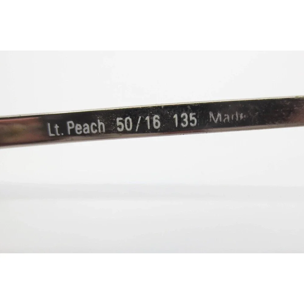 Signature 1111 Coralville Eyeglasses Lt Peach Metal Oval Semi-Rimless 50-16-135